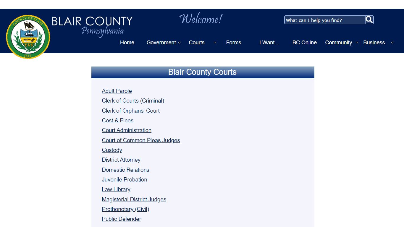 Blair County Courts